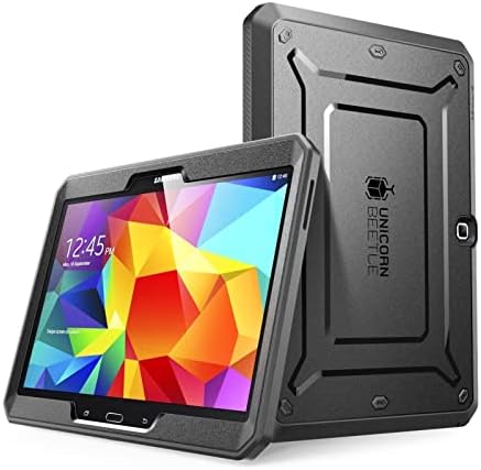 Samsung Galaxy Tab 4 10.1 Kılıf, SUPCASE Ağır Kılıf için Galaxy Tab 4 10.1 Tablet ile Dahili Ekran Koruyucu( Siyah / Siyah),