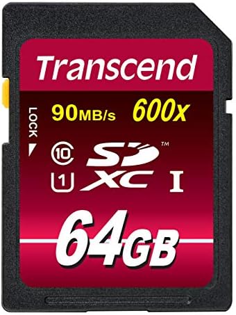 Transcend 128 GB SDXC Sınıf 10 UHS-1 Flash Bellek Kartı kadar 90 mb / s (TS128GSDXC10U1)