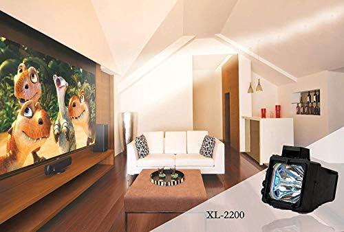 XL-2200 xl-2200u lamba ampulü xl-2200 Yedek Lamba Uyumlu TV Arka Projeksiyon Yedek Lamba için Konut ile KDF-55XS955, KDF-60WF655,