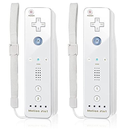 Gamrombo 2 Paket Denetleyici Değiştirme Wii / Wii U Konsolu, Hareket Gamepad Dahili 3 Eksenli Hareket Artı silikon kılıf