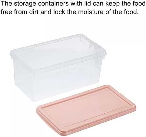 uxcell Plastik Gıda Saklama Kabı, Gıda Depolama Organizatör kapaklı kutular Kiler Kutuları Mutfak Buzdolabı Buzdolabı Masası