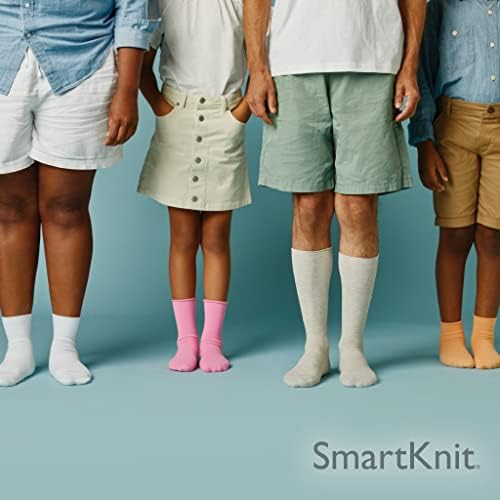 SmartKnit Dikişsiz Diyabetik Mini Mürettebat Çorapları, 3'lü Paket (6 Adet)