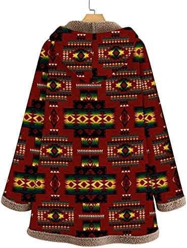 uikmnh Kadın Hoodie Tops Etnik Tarzı Sıcak Düğmeler Rahat bahar uzun kollu elbise Polar Astar Kapüşonlu Sweatshirt