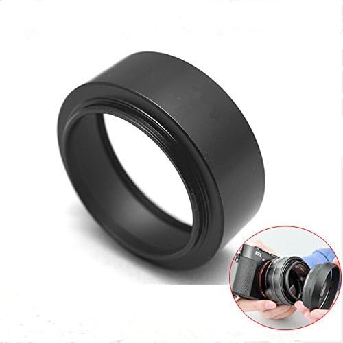 Lens Hood Metal Lens Hood Yüksek Mukavemetli 6000 Serisi Alüminyum Alaşım Siyah Siyah Filtre Çapı 46MM Kurulum için