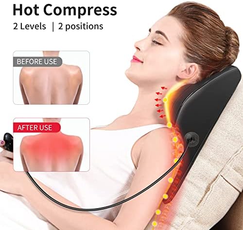 Isı ile Boriwat sırt masajı, Boyun ve sırt için masajlar, Sırt, Boyun, Omuz, Bacak ağrısı giderici için 3D yoğurma masaj