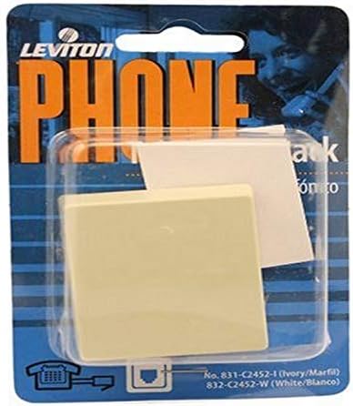 Leviton C2452-I Yüzey Montajlı Telefon Jakı, 4 İletken, Fildişi