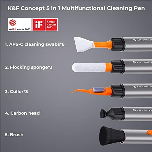 APS-C Sensörleri için K & F Konsept Lens Temizleme Kalemi Kiti, Airpods Pro için Çok Fonksiyonlu Temizleyici Kiti, Kulaklıklar,