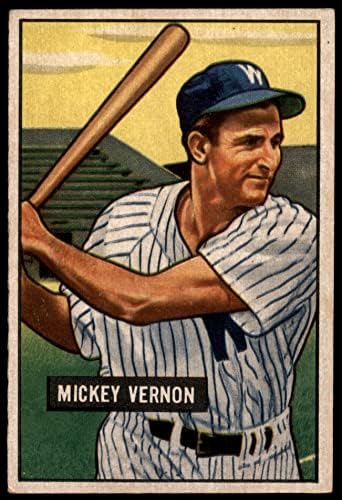 1951 Okçu 65 Mickey Vernon Washington Senatörleri (Beyzbol Kartı) ESKİ Senatörler