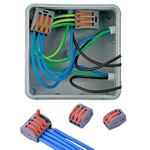 Teansic Kollu Tel Bağlayıcı, Kompakt Ekleme Tel Konnektörleri, Hızlı Ekleme Elektrik Konnektörleri Ürün Çeşitliliği Kiti