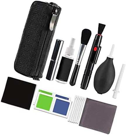 SLR dijital kamera Temizleme Kiti Fırça Bez Çubukla Kiti Lens Temizleme Koruma Tozsuzlaştırma Araçları Siyah