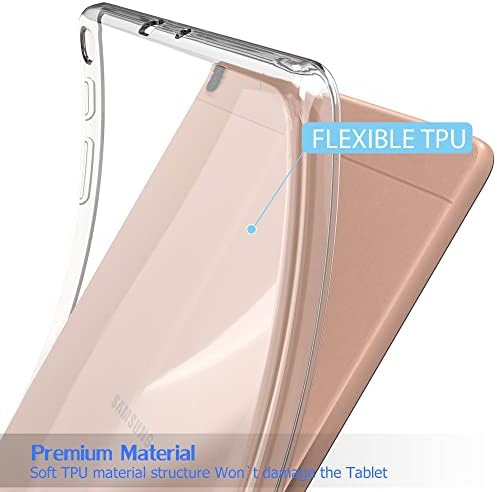 Galaxy Tab A 10.1 Şeffaf Kılıf, Puxıcu İnce Tasarım Esnek Yumuşak TPU Koruyucu Kapak Samsung Galaxy Tab için Bir 10.1 inç