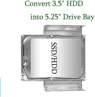 3.5 HDD Sabit Disk Montaj Braketi Adaptörü için 5.25 Bay, Dönüştürmek 3.5 İnç HDD İçine Bir 5.25 İnç Sürücü Yuvası (2 Paket)