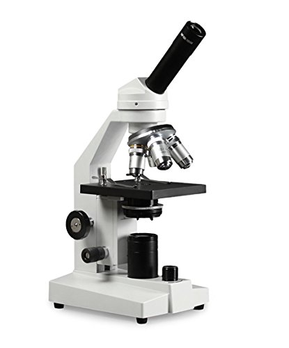 Görüş Bilimsel VME0020X-E2 LED Mikroskop, 40x-2000x Büyütme, Yoğunluk Kontrolü ile LED Aydınlatma, 1.25 N. A Abbe Kondenser,