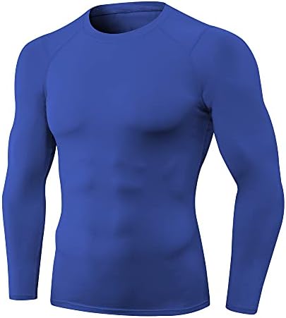Erkek Sıkıştırma Uzun Kollu Gömlek Atletik Egzersiz Tshirt Serin Kuru Koşu Üstleri Spor Fanilalar Taban Katları