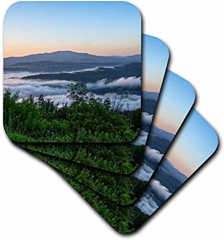 Cherokee Ulusal Parkı'ndaki vadideki bulutların 3dRose Manzara fotoğrafçılığı-Bardak Altlıkları (cst_350394_4)