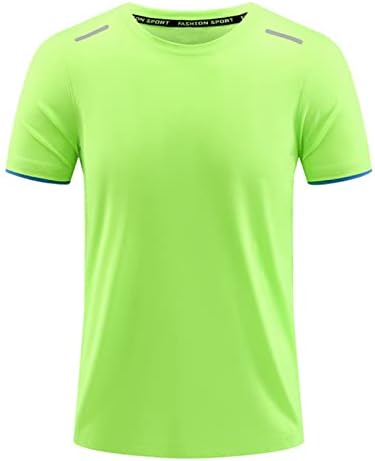 Yeahdor Yetişkin Unisex Kısa Kollu Spor T-Shirt Düz Renk Hızlı Kuru Basketbol Aktif Üstleri Atletik koşu tişörtü