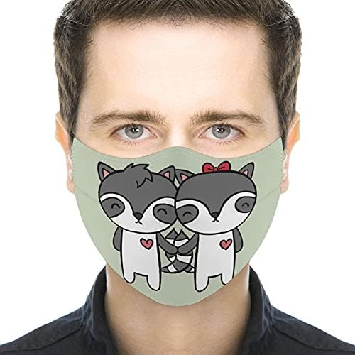 Modern Kullanımlık Yıkanabilir güvenlik Kıyafetleri Maskeleri Toz Ağız Kapakları Baskı Çift Hayvan Romantizm Aşk Sağlık Ağız