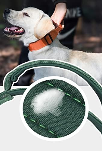 Serijoars Taktik köpek Tasması, Saplı Ağır Hizmet Tipi köpek Tasmaları, Metal Tokalı Köpek Eğitim Tasması, Erkek için Kalın