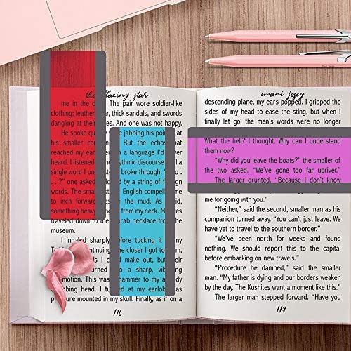 Okuma Şeritleri,Kılavuzlu Okuma Vurgulama Şeritleri Renkli Kaplama Vurgulama Yer İmleri Araçları Kristal Çocuklar ve Öğretmen