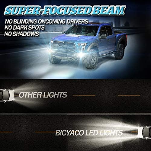 Yükseltme LED Sis Farları 2015-2020 Ford F150 4 İnç LED Sis Lambası Montaj Kiti, 36W su geçirmez LED Tampon Lambaları Seti-1