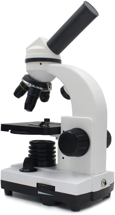 Mikroskop Aksesuarları Monoküler Mikroskop 40x 640x Büyütme Biyolojik Mikroskop 2 LED Lambalar Laboratuar Sarf Malzemeleri