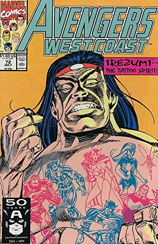 Yenilmezler Batı Kıyısı 72 VF; Marvel çizgi romanı / Roy Thomas