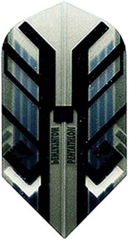 ABD Dart 3 Set (9 Uçuş) Pentatlon Siyah İnce Dart Uçuşları - 100 Mikron-Eski Sert 42