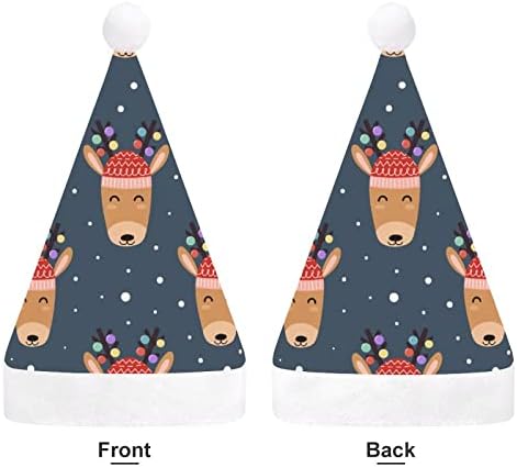 Sevimli geyik kafaları Noel şapka toplu yetişkin şapka Noel Şapka tatil Noel Parti malzemeleri için