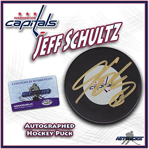 JEFF SCHULTZ, WASHİNGTON CAPİTALS Diskini COA ile İmzaladı YENİ İmzalı NHL Diskleri