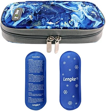 Diyabetik için insülin seyahat soğutma çantası 2 kullanımlık buz paketi ile taşınabilir Organizatör İnsülin kalemi ve insülin