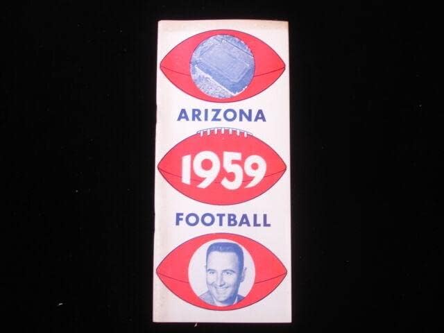 1959 Arizona Üniversitesi Futbol Medya Rehberi EX + - Üniversite Programları