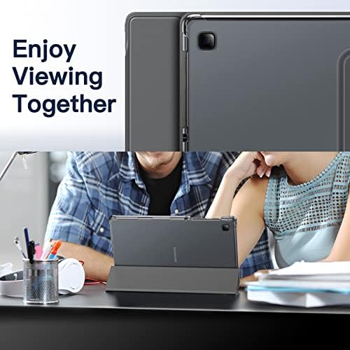 JETech Kılıf Samsung Galaxy Tab için A7 Lite 8.7 inç 2021 (SM-T227/T225/T220), ince Saydam Arka Üç Katlı Folio Standı Koruyucu