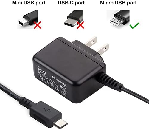 ıcv Mikro USB Duvar Şarj 5 V 2A Güç Adaptörü ile ABD Plug ve Sabit Mikro Kablo Samsung Galaxy S6 S5 S4 S3 S2 Si9003, S5820