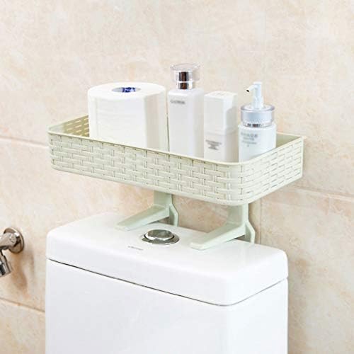 BKDFD Banyo Tripod, Tuvalet Duvar Raf, Tuvalet, Banyo, Banyo, Tuvalet, Duvara Monte, Punch-Ücretsiz Vanity (Renk: Siyah)