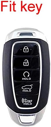 ROYALFOX (TM 5 düğmeler hakiki deri akıllı uzaktan Anahtar Fob vaka Kapak kabuk İçin Hyundai Kona Veloster i30 İx35 Solaris