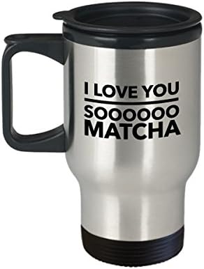 Matcha Seyahat Kupası-Seni seviyorum sooooo matcha