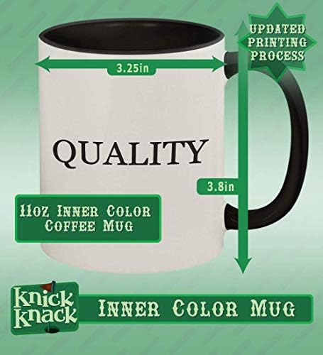 Knick Knack Hediyeler ND Kuzey Dakota-11oz Seramik Renkli Sap ve İç Kahve Kupa Bardak, Koyu Mor