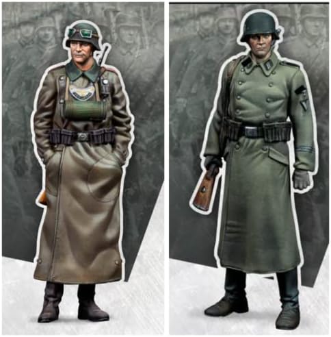 [1/35] Reçine şekilli kalıp İKINCI dünya savaşı Alman Askerleri Reçine model seti (2 Kişi) demonte ve boyasız / / p5pj-5