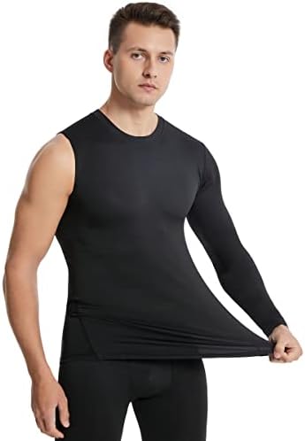Yeni Sıkıştırma Gömlek Erkekler için 1/2 Tek Kol Uzun Kollu Atletik Taban Katmanı Fanila Dişli T Shirt Egzersiz Basketbol