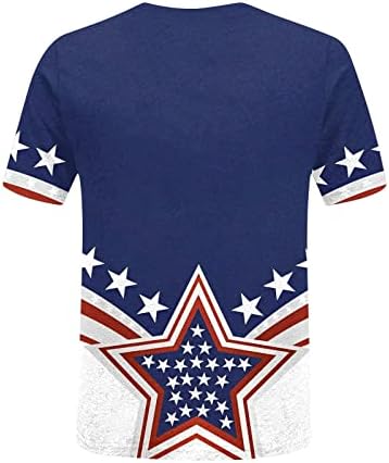 4th Temmuz Kadın Amerikan Bayrağı Gömlek Tops Casual Yıldız Şerit Baskı Özgürlük Yurtsever Tee Gömlek Grafik Retro Tees