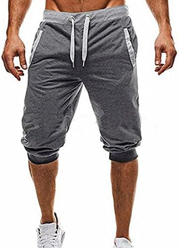 Sıkı Spor Spor Sweatpants Vücut Geliştirme Koşu Erkekler Bermuda Elastik erkek Pantolon Aktivite Pantolon
