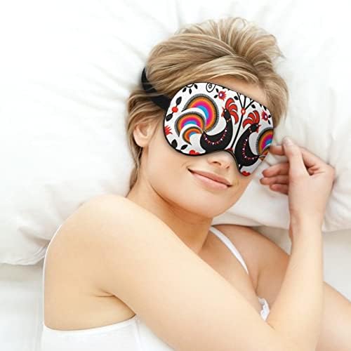 Halk horozlar uyku göz maskesi yumuşak komik göz gölge körü körüne göz kapağı uyku maskesi seyahat için