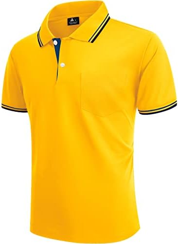 LLdress Erkek Casual polo gömlekler Yaz Kısa Kollu Taktik Golf Tenis T-Shirt