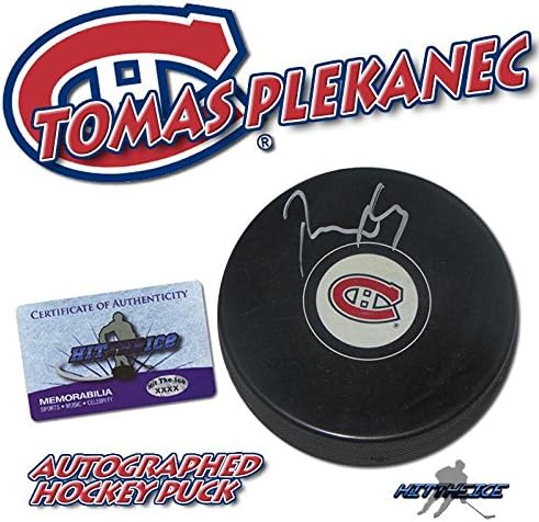 TOMAS PLEKANEC, MONTREAL CANADİENS Diskini COA HOLOGRAM İmzalı NHL Disklerle İmzaladı