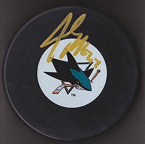 JOHN MCCARTHY, COA 2 ile SAN JOSE SHARKS Diskini İmzaladı - İmzalı NHL Diskleri