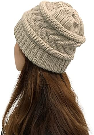 Kış Kap Kadınlar için Şık Sevimli Polar Düşünme Kap İzle Şapka Bere Yıkanabilir Açık Şapka Kapaklar Doğal Saç