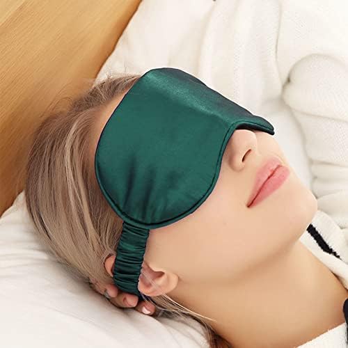 4 Adet Set İpek Uyku Maskesi, Elastik Kayış Kafa Bandı ile Süper Yumuşak Göz Maskesi Relax, Uyku için Göz Maskesi, Kadın