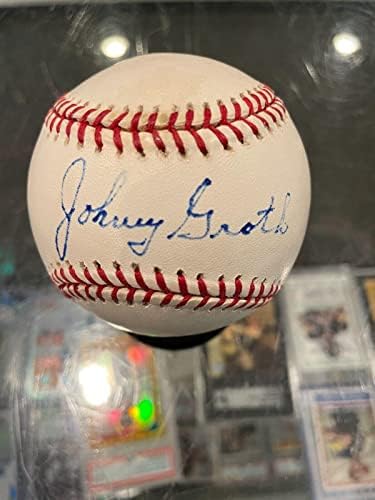 Johnny Groth Detroit Tigers Tek İmzalı Resmi Beyzbol Jsa Darphane İmzalı Beyzbol Topları