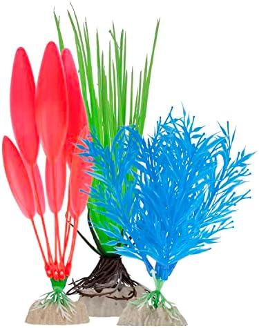 GloFish Floresan Bitki Çoklu Paket 3 Sayısı, Söğüt Otu, Saç Otu ve Berterol Akvaryum Bitkileri içerir (29282)