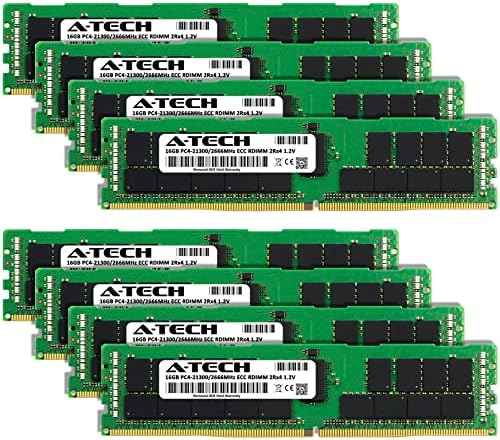 A-Tech 128GB Kiti (8x16GB) ram bellek için Supermicro SYS-1029U-TR25M-DDR4 2666MHz PC4 - 21300 ECC Kayıtlı RDIMM 2Rx4 1.2